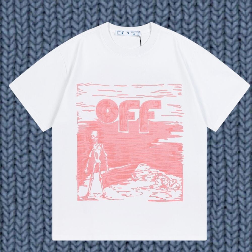 Off-white men's white short sleeve T-shirt